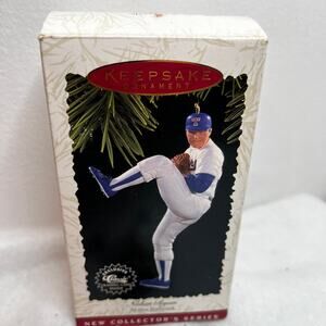 Nolan Ryan at the Ballpark Hallmark 1996 Classic Ornament New Collector's Series